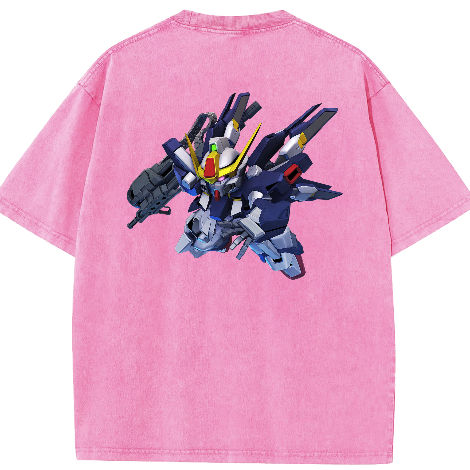 （画像用） 機動戦士ガンダム Mobile Suit Gundam 綿100% ヴィンテージ風 半袖Tシャツ（背面プリント）